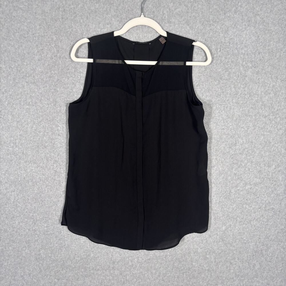 Tahari Top Blouse Small Sheer Flowy Cami Layer Whimsigoth Feminine Coquette Suit